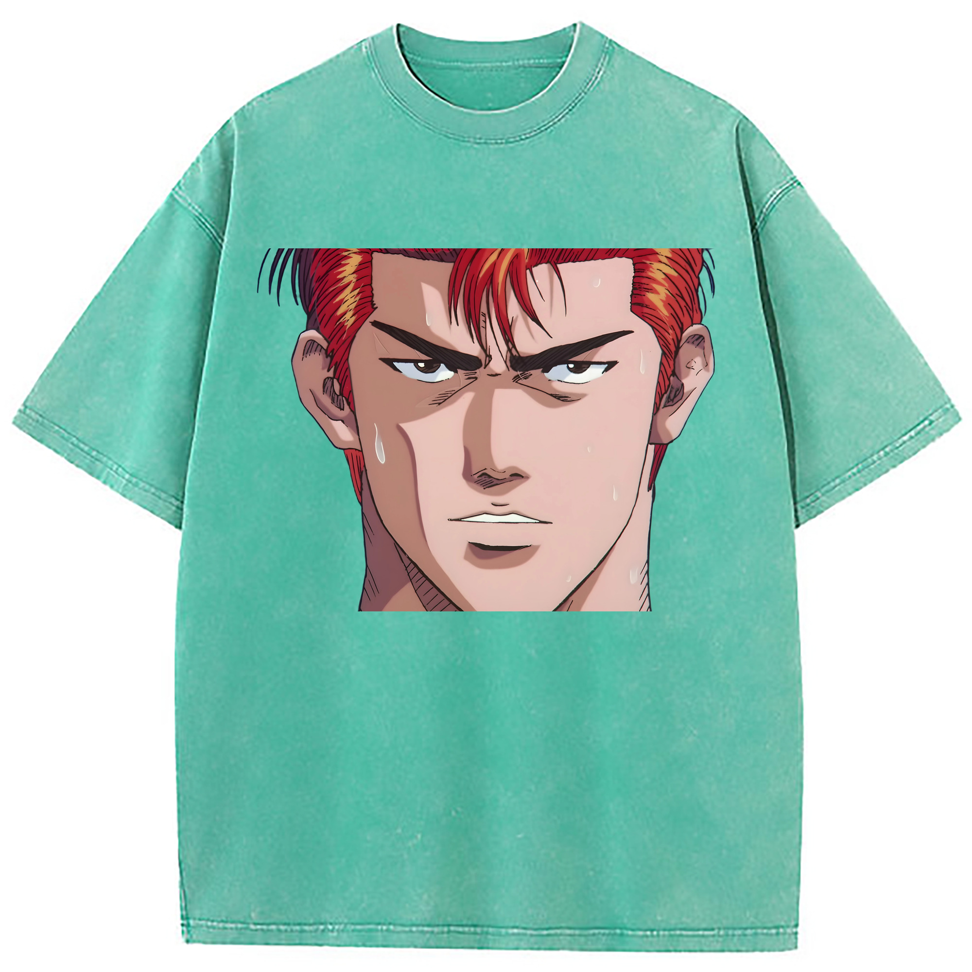 （画像用） SLAM DUNK／スラムダンク 綿100% ヴィンテージ風 半袖Tシャツ（フロントプリント）